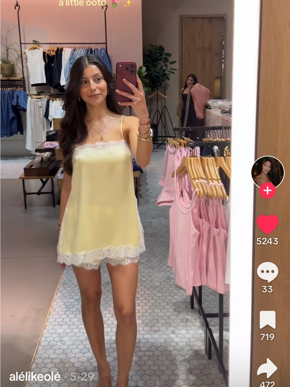 Aritzia wilfred serif cami and shorts